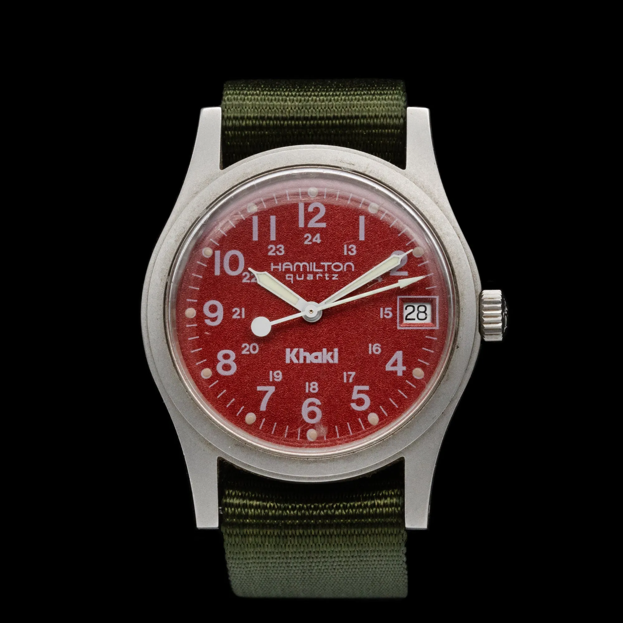 Hamilton - 1999 Khaki Field 'Red Dial'