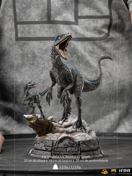 IRON STUDIO - Jurassic World Domination Blue   Beta 1:10 DeLuxe Statue