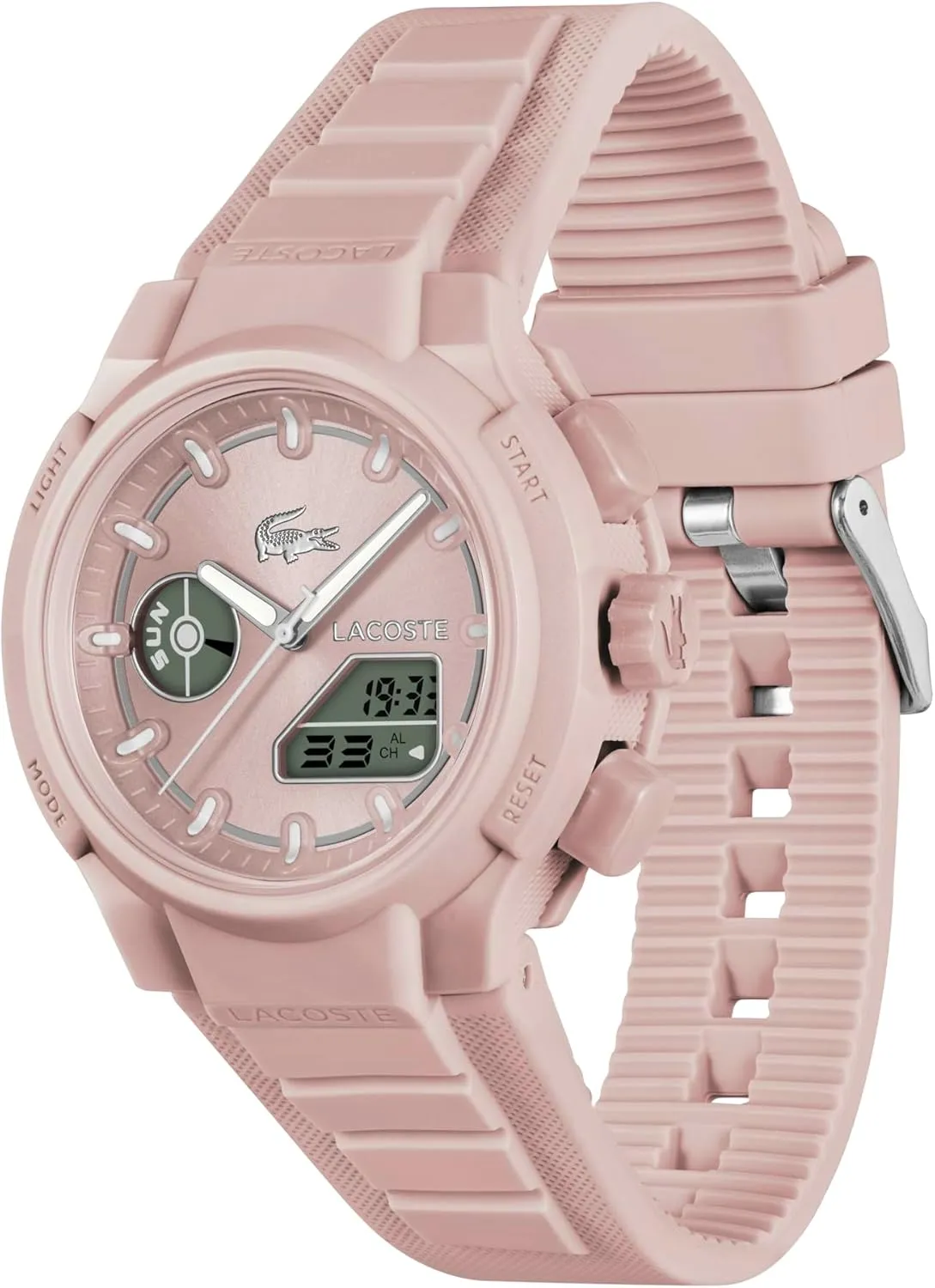Lacoste LC33 Women's Analog Digital Watch, Silicone Strap, Contemporary, Sporty - Premium Fashion Timepiece - Gift for Her, 40mm