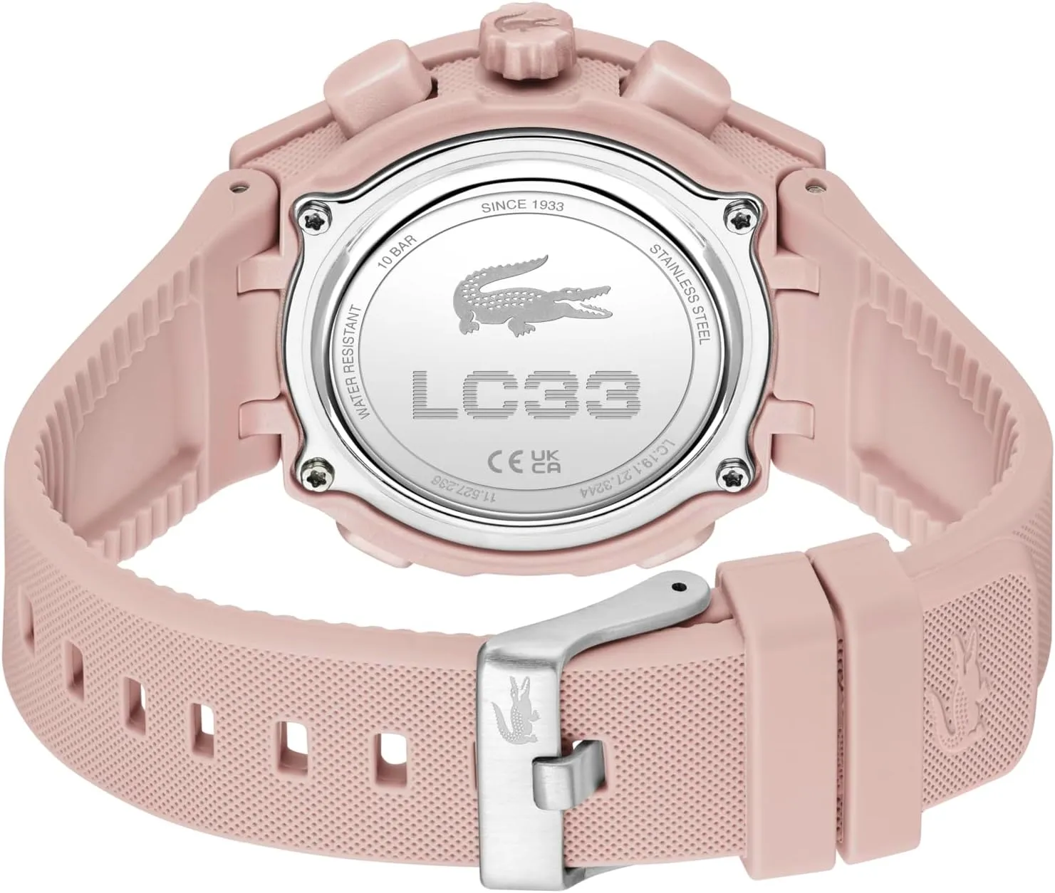 Lacoste LC33 Women's Analog Digital Watch, Silicone Strap, Contemporary, Sporty - Premium Fashion Timepiece - Gift for Her, 40mm