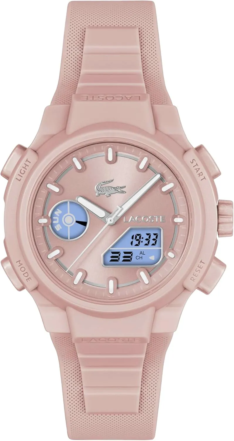 Lacoste LC33 Women's Analog Digital Watch, Silicone Strap, Contemporary, Sporty - Premium Fashion Timepiece - Gift for Her, 40mm