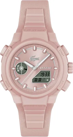 Lacoste LC33 Women's Analog Digital Watch, Silicone Strap, Contemporary, Sporty - Premium Fashion Timepiece - Gift for Her, 40mm