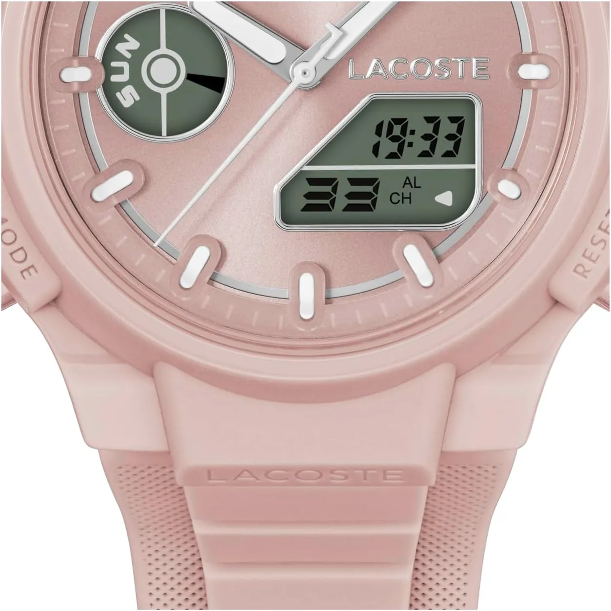 Lacoste LC33 Women's Analog Digital Watch, Silicone Strap, Contemporary, Sporty - Premium Fashion Timepiece - Gift for Her, 40mm