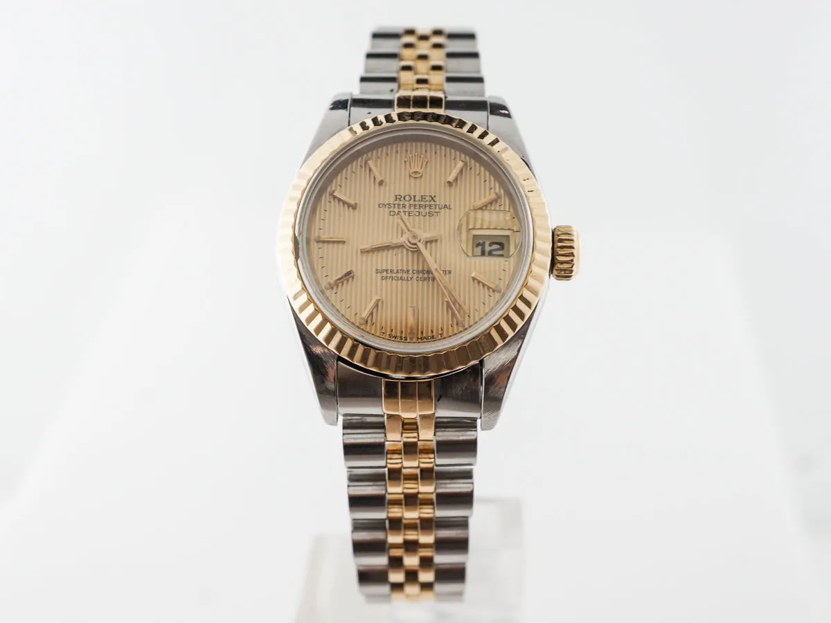Ladies Rolex Datejust in 18k Yellow Gold & Stainless Steel
