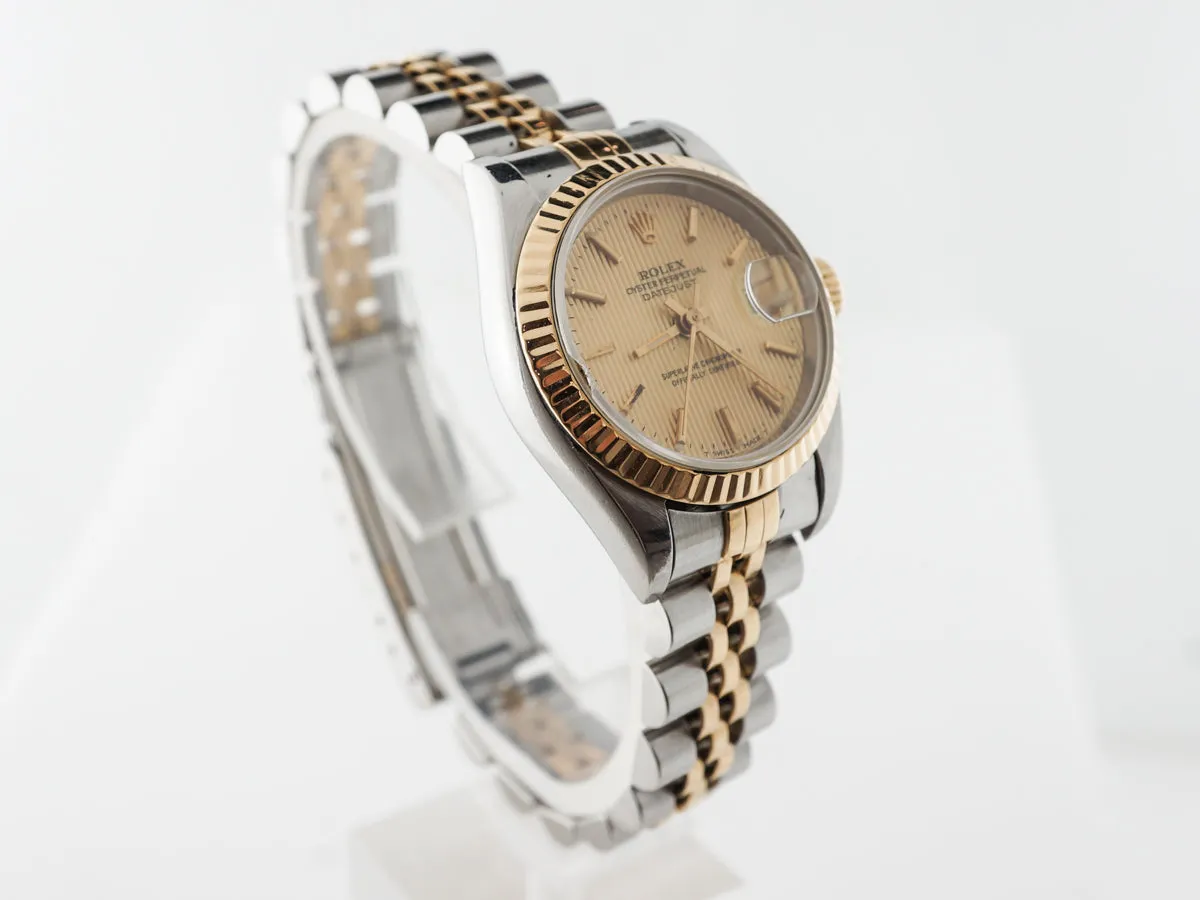 Ladies Rolex Datejust in 18k Yellow Gold & Stainless Steel