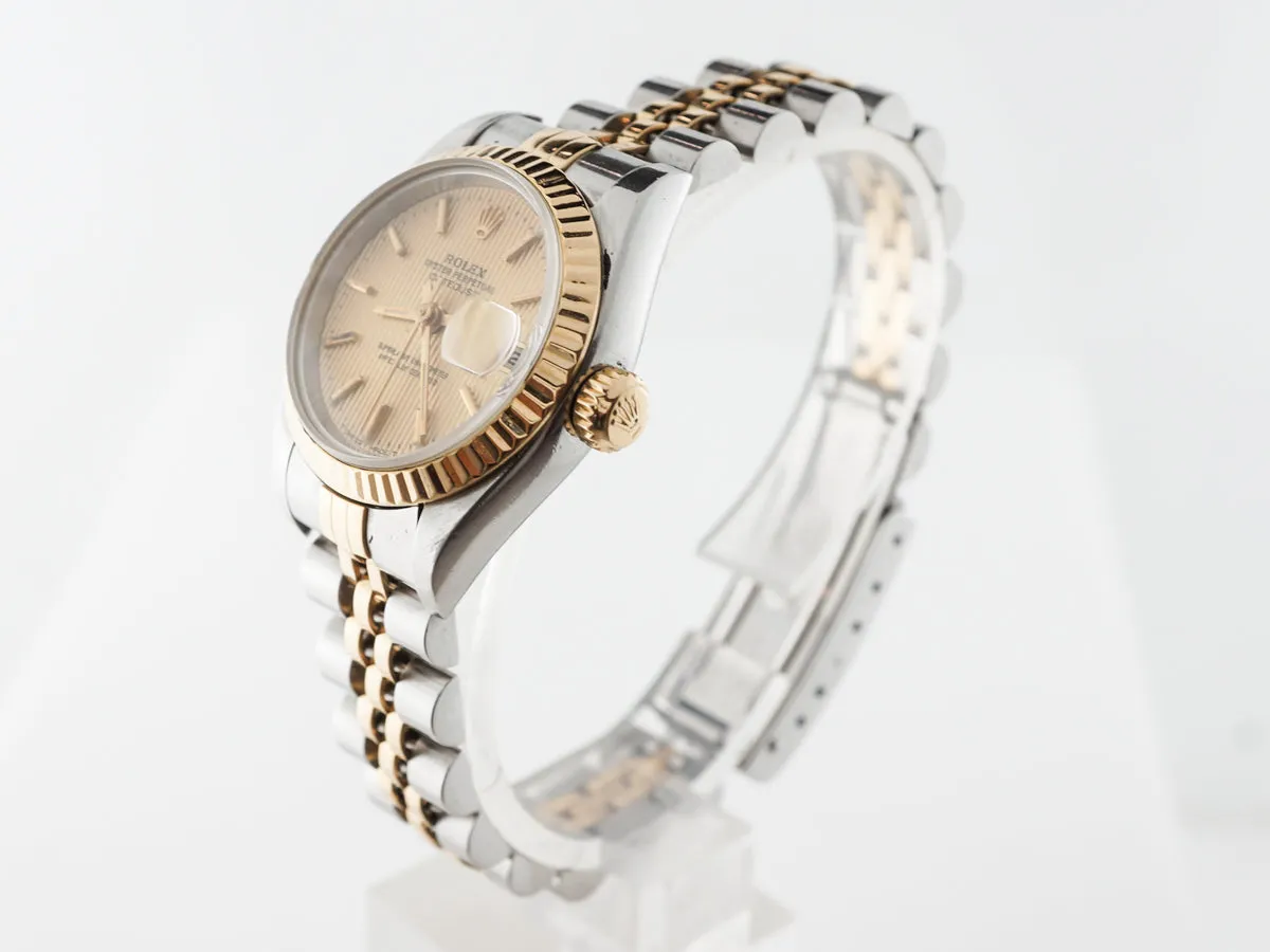 Ladies Rolex Datejust in 18k Yellow Gold & Stainless Steel