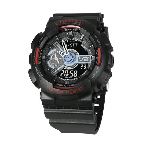 Lhotse Students Outdoor Waterproof Sports Electronic Watches Men's Youth Trend Guangzhou Foreign Trade One Generation