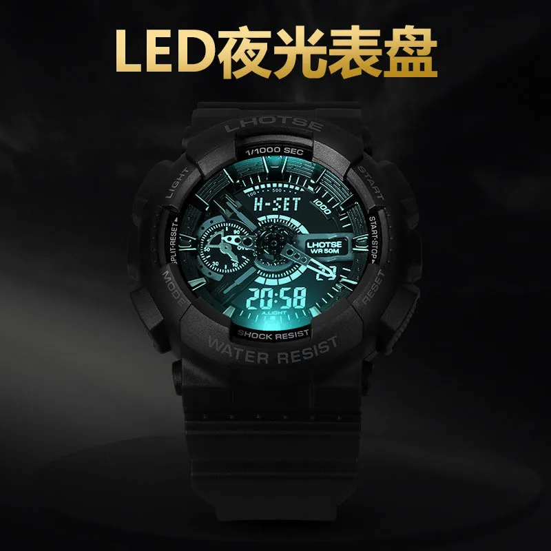Lhotse Students Outdoor Waterproof Sports Electronic Watches Men's Youth Trend Guangzhou Foreign Trade One Generation