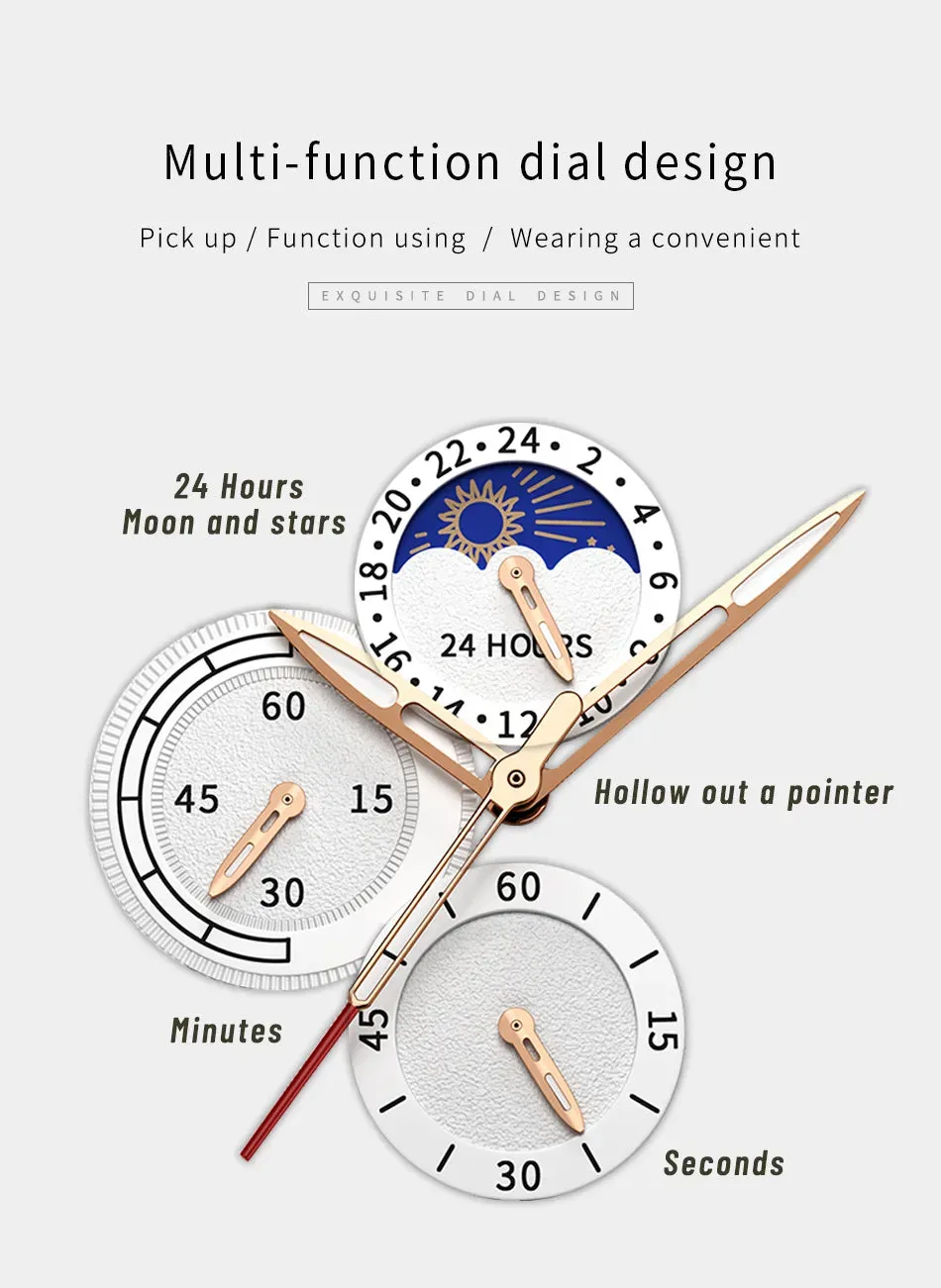 LIGE Luxury Wristwatch