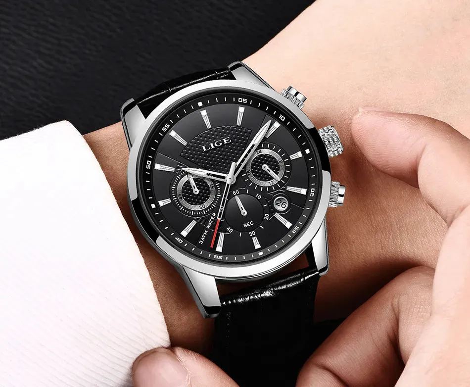 LIGE Luxury Wristwatch