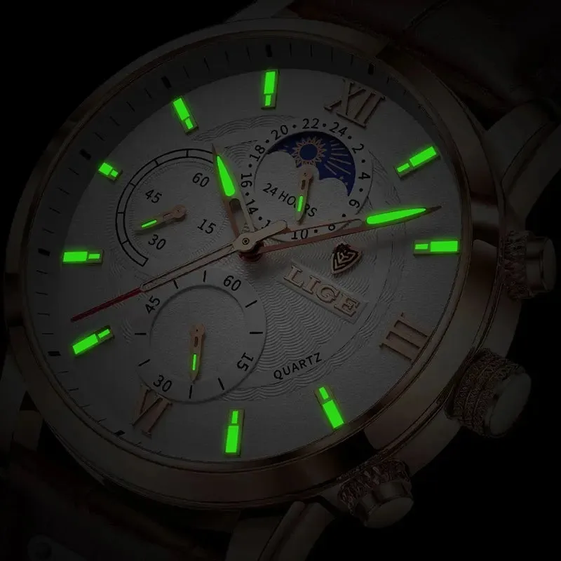 LIGE Luxury Wristwatch