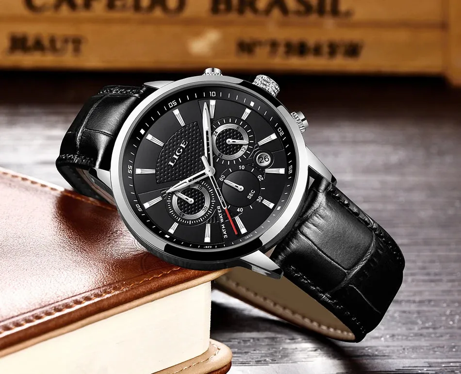 LIGE Luxury Wristwatch