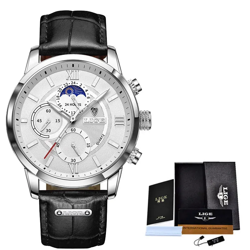 LIGE Luxury Wristwatch