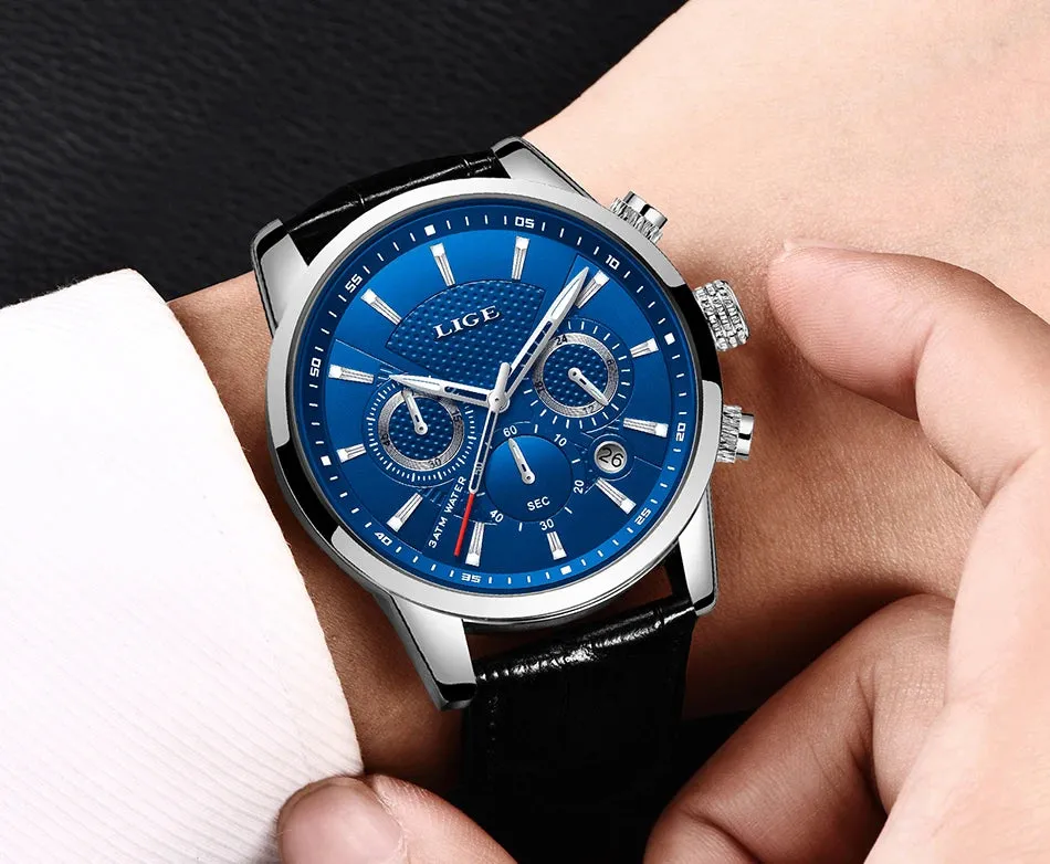 LIGE Luxury Wristwatch