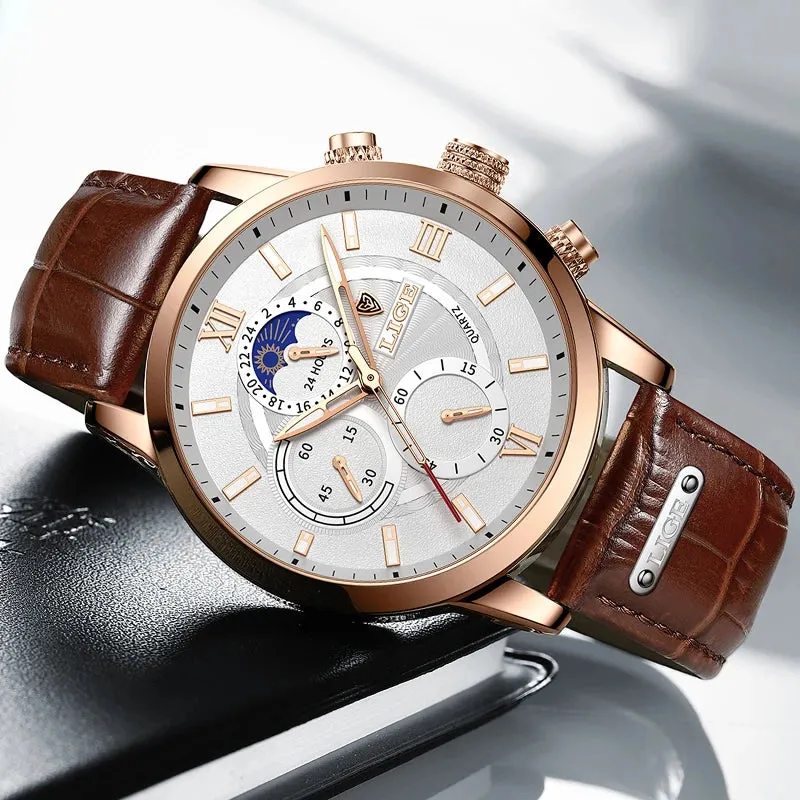 LIGE Luxury Wristwatch