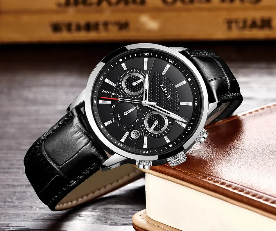 LIGE Luxury Wristwatch