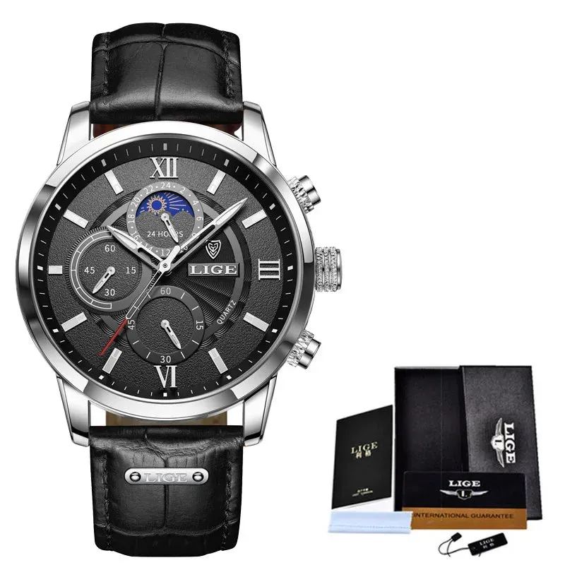 LIGE Luxury Wristwatch
