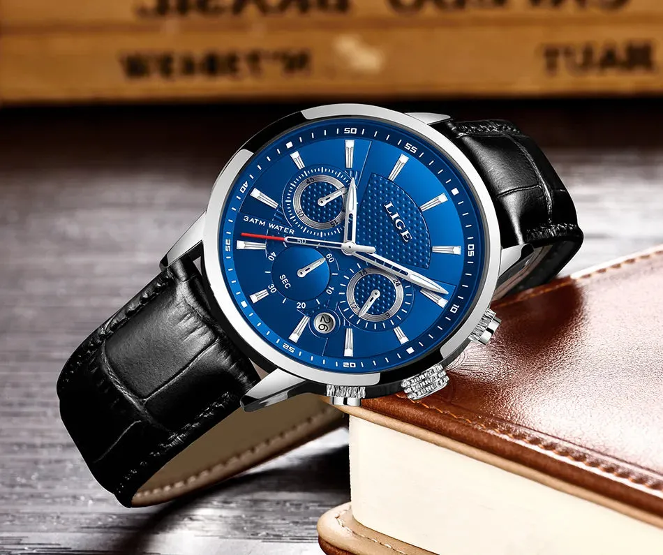 LIGE Luxury Wristwatch