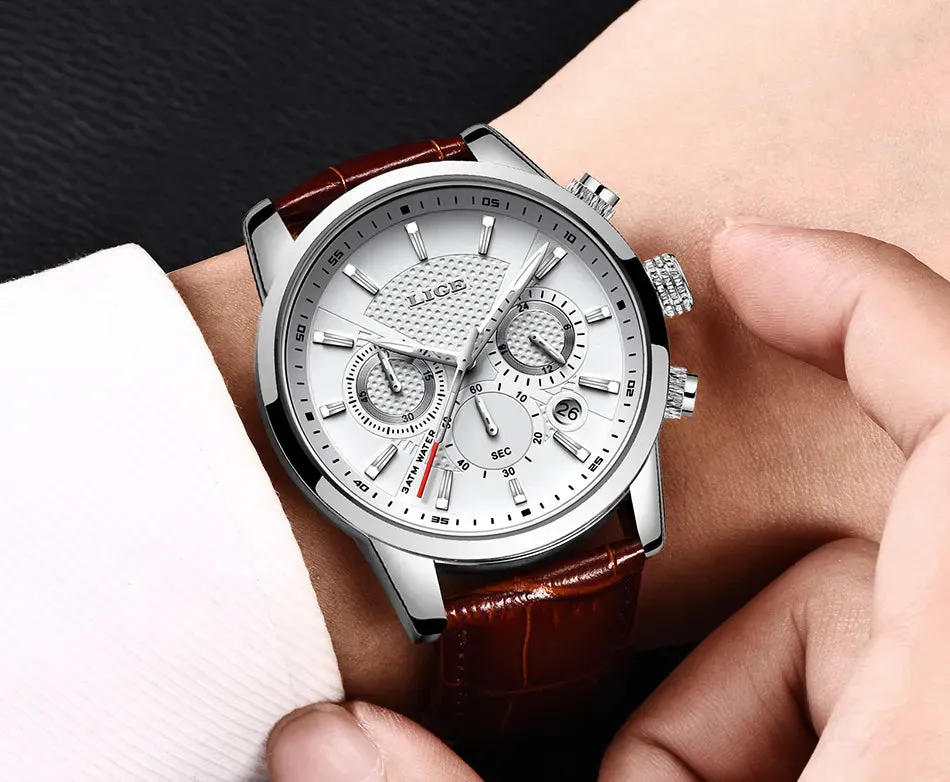 LIGE Luxury Wristwatch