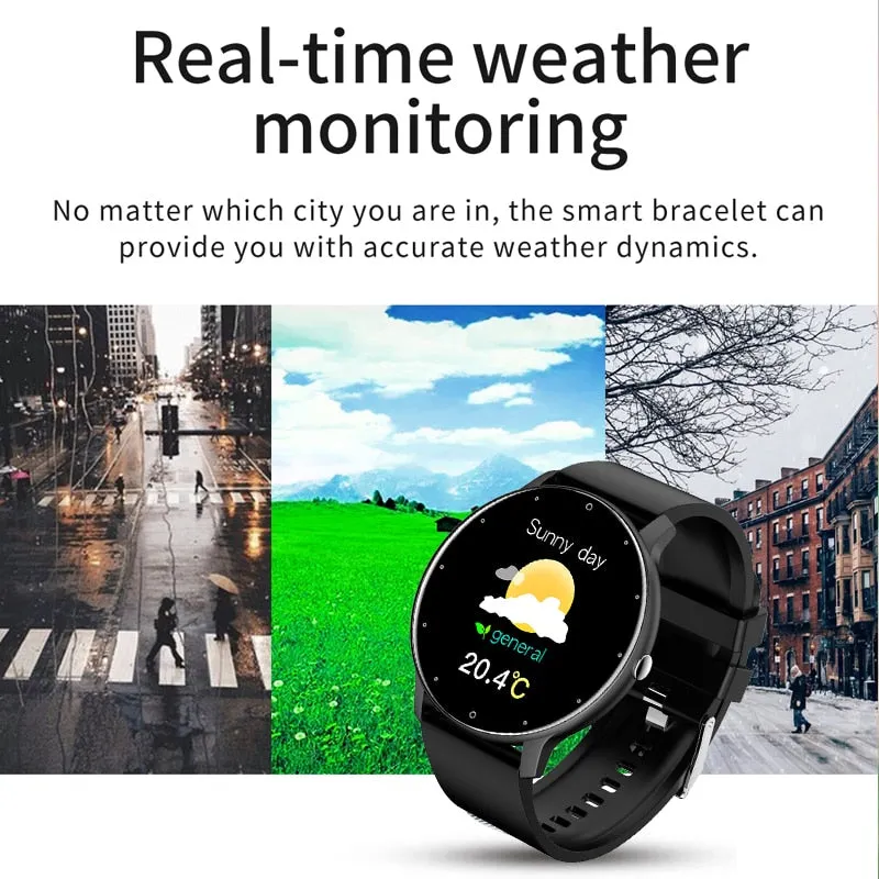LIGE Men's Smartwatch For Android iOS smartwatch   box