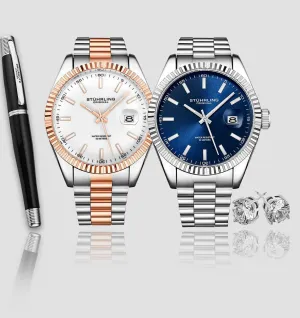 Lineage 3935.2, 3935.5 Set with Signature Pen and Stud Earrings