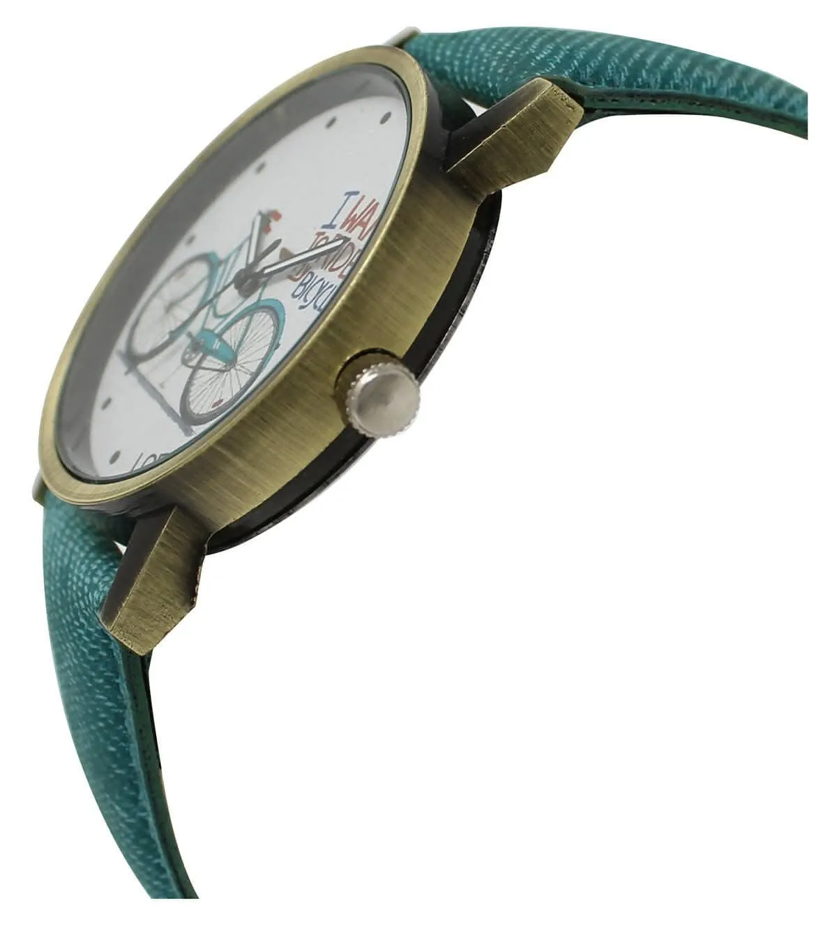 LOREM White Bicycle Analog Watch For Women LR229