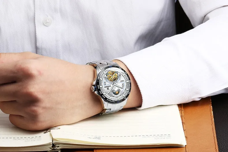 Luxury Brand Tourbillon Automatic Sapphire Watches For Men