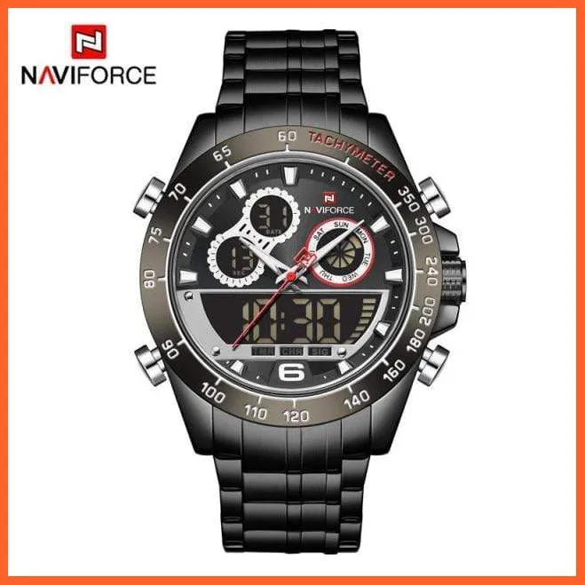 Luxury Gold Watches Mens Military Sport Quartz | Digital Chronograph Wrist Watch Waterproof Watches
