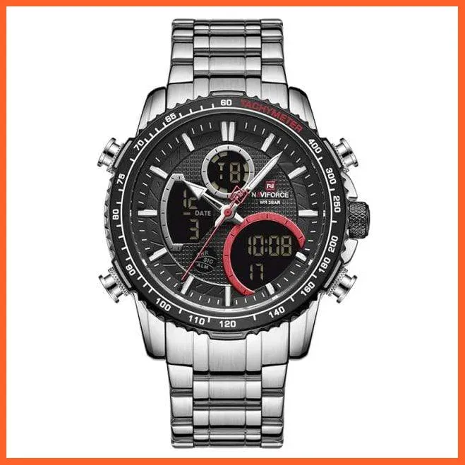 Luxury Gold Watches Mens Military Sport Quartz | Digital Chronograph Wrist Watch Waterproof Watches