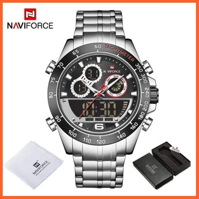 Luxury Gold Watches Mens Military Sport Quartz | Digital Chronograph Wrist Watch Waterproof Watches