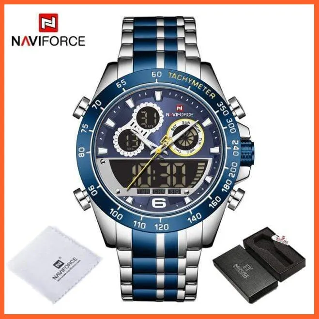 Luxury Gold Watches Mens Military Sport Quartz | Digital Chronograph Wrist Watch Waterproof Watches