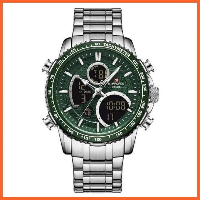 Luxury Gold Watches Mens Military Sport Quartz | Digital Chronograph Wrist Watch Waterproof Watches