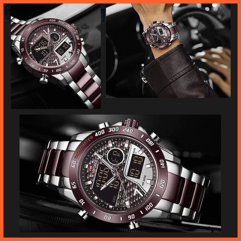 Men Digital Watch Led Sport Military Mens Quartz Wristwatch Male Luminous Waterproof Wristwatches