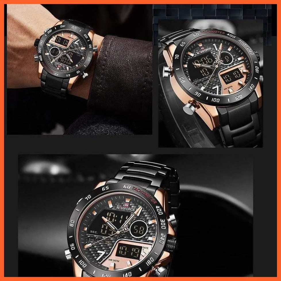 Men Digital Watch Led Sport Military Mens Quartz Wristwatch Male Luminous Waterproof Wristwatches