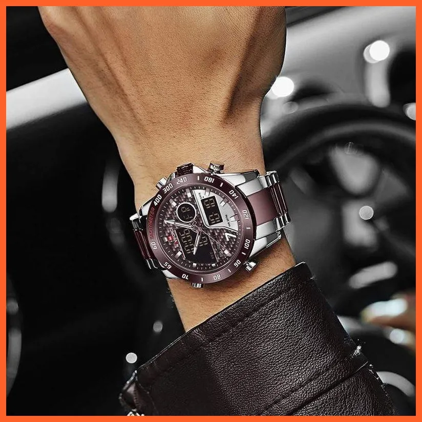 Men Digital Watch Led Sport Military Mens Quartz Wristwatch Male Luminous Waterproof Wristwatches