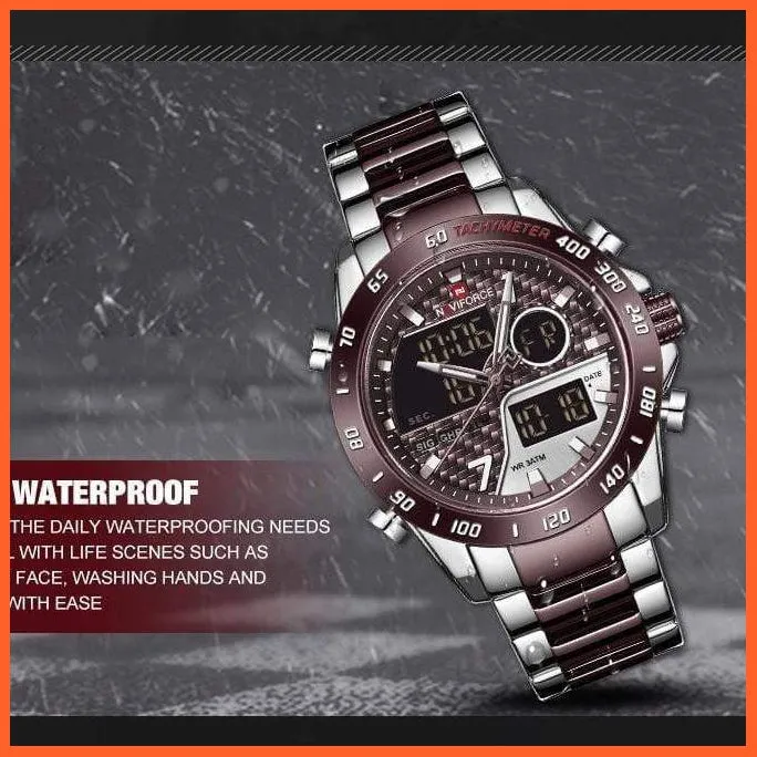 Men Digital Watch Led Sport Military Mens Quartz Wristwatch Male Luminous Waterproof Wristwatches
