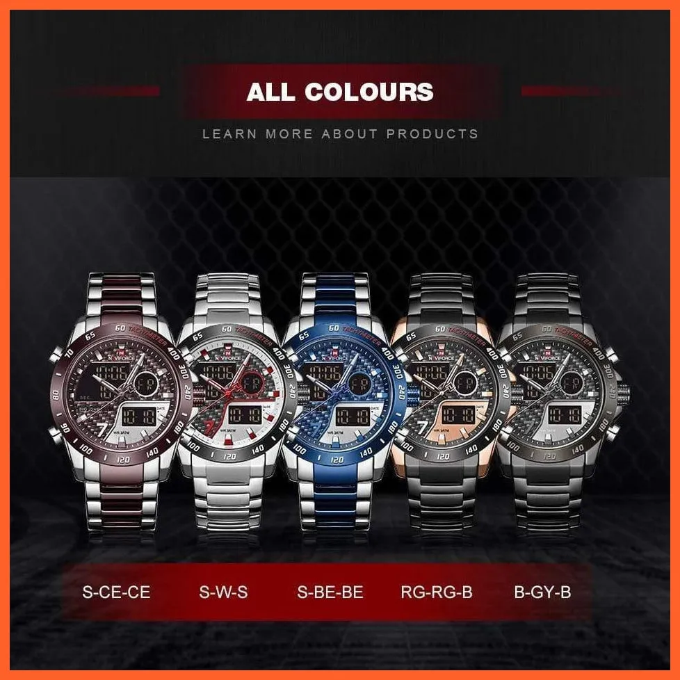 Men Digital Watch Led Sport Military Mens Quartz Wristwatch Male Luminous Waterproof Wristwatches