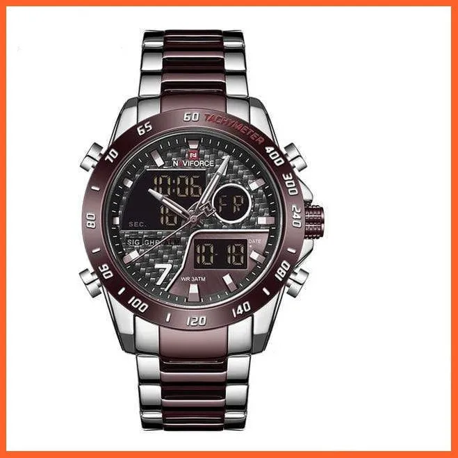 Men Digital Watch Led Sport Military Mens Quartz Wristwatch Male Luminous Waterproof Wristwatches