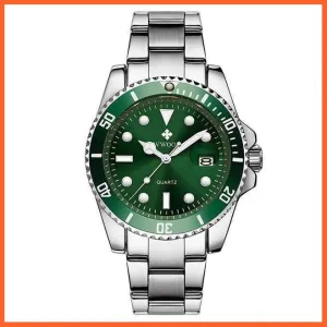 Men Watches Luxury Steel Waterproof Automatic Mens Quartz Diving Sports Wristwatches
