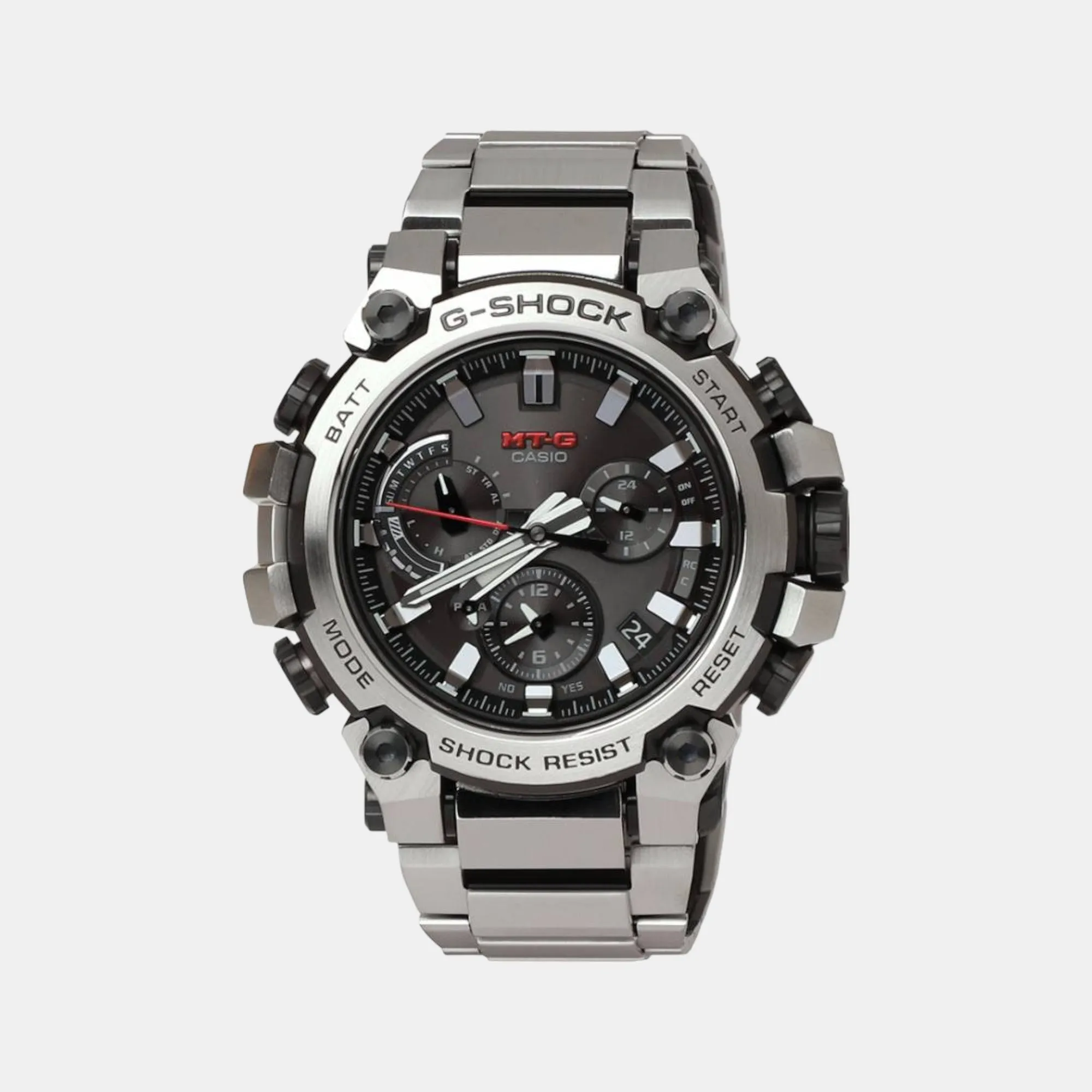 Men's Grey Dial Chronograph Stainless Steel Watch G1306 - MTG-B3000D-1ADR