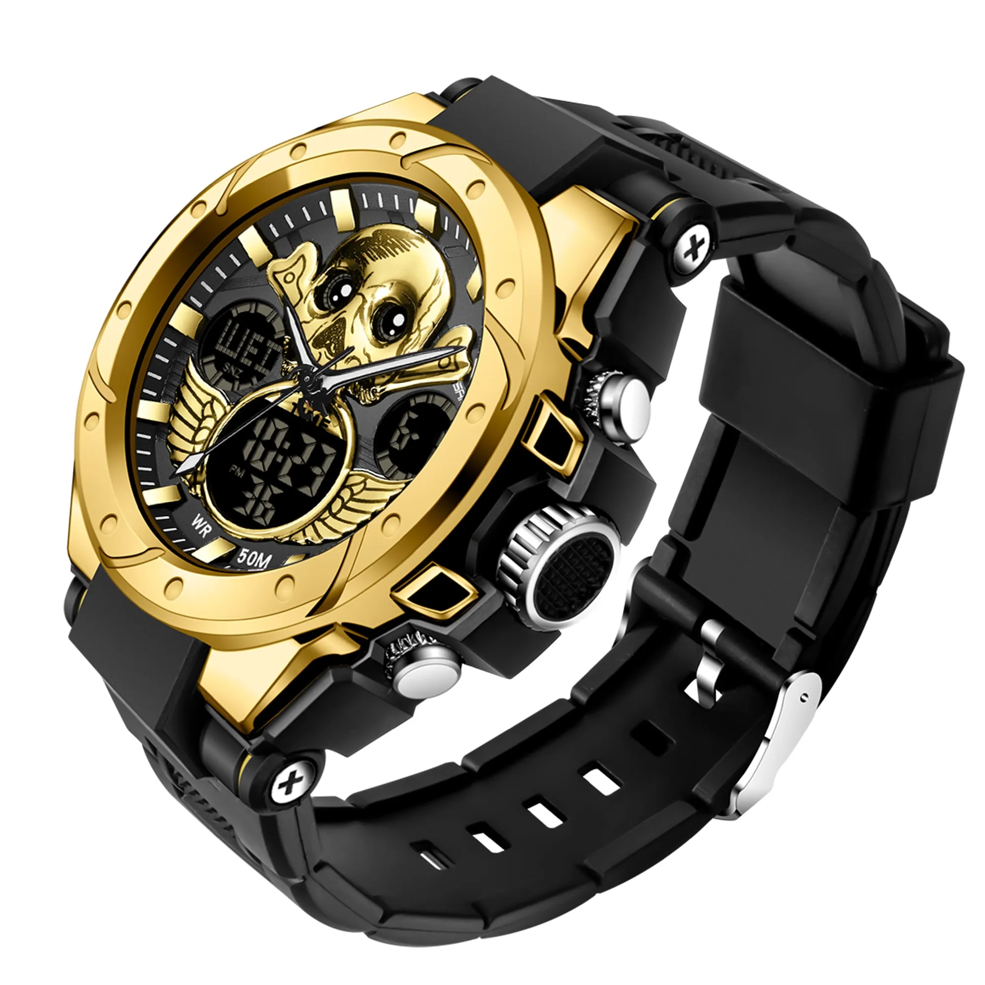 Men's Mechanical Outdoor Sports Watch Men's Watches Multi Function Military Waterproof Alarm Watches