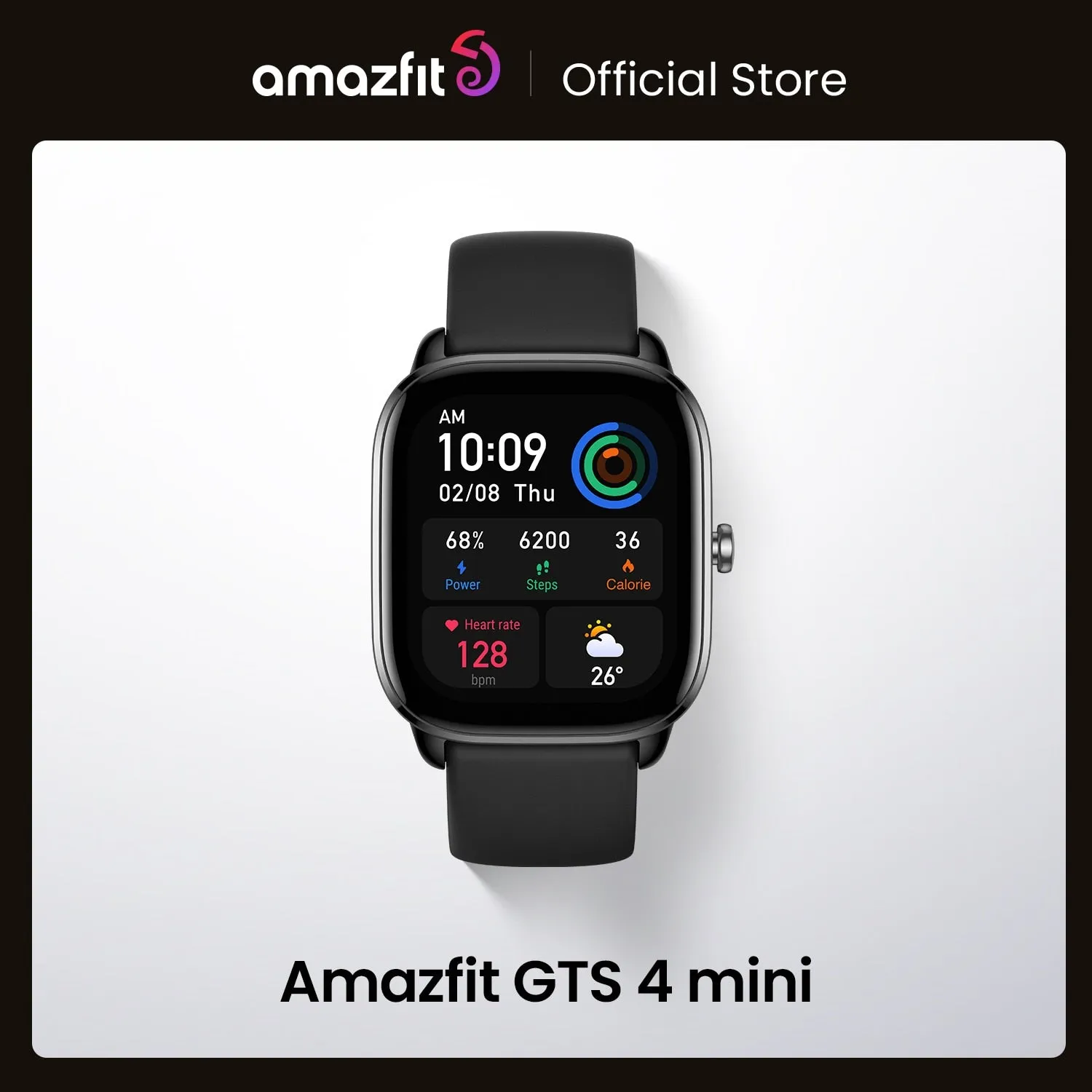 New Amazfit GTS 4 Mini Smartwatch With Alexa Built-in 24H Heart Rate 120 Sports Modes Smart Watch Zepp App