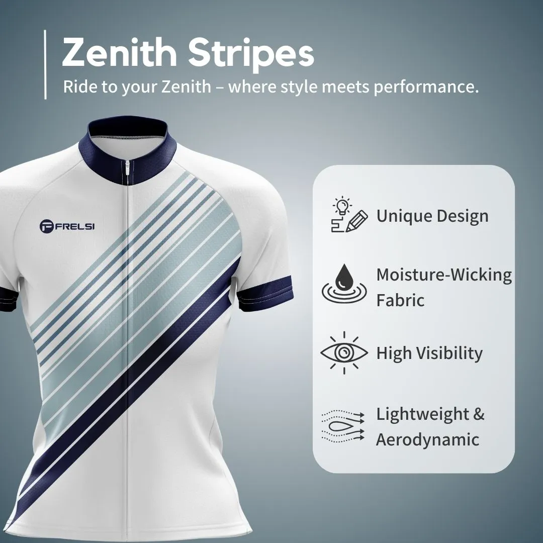 NEW! Zenith Stripes | Women's Short Sleeve Cycling Jersey
