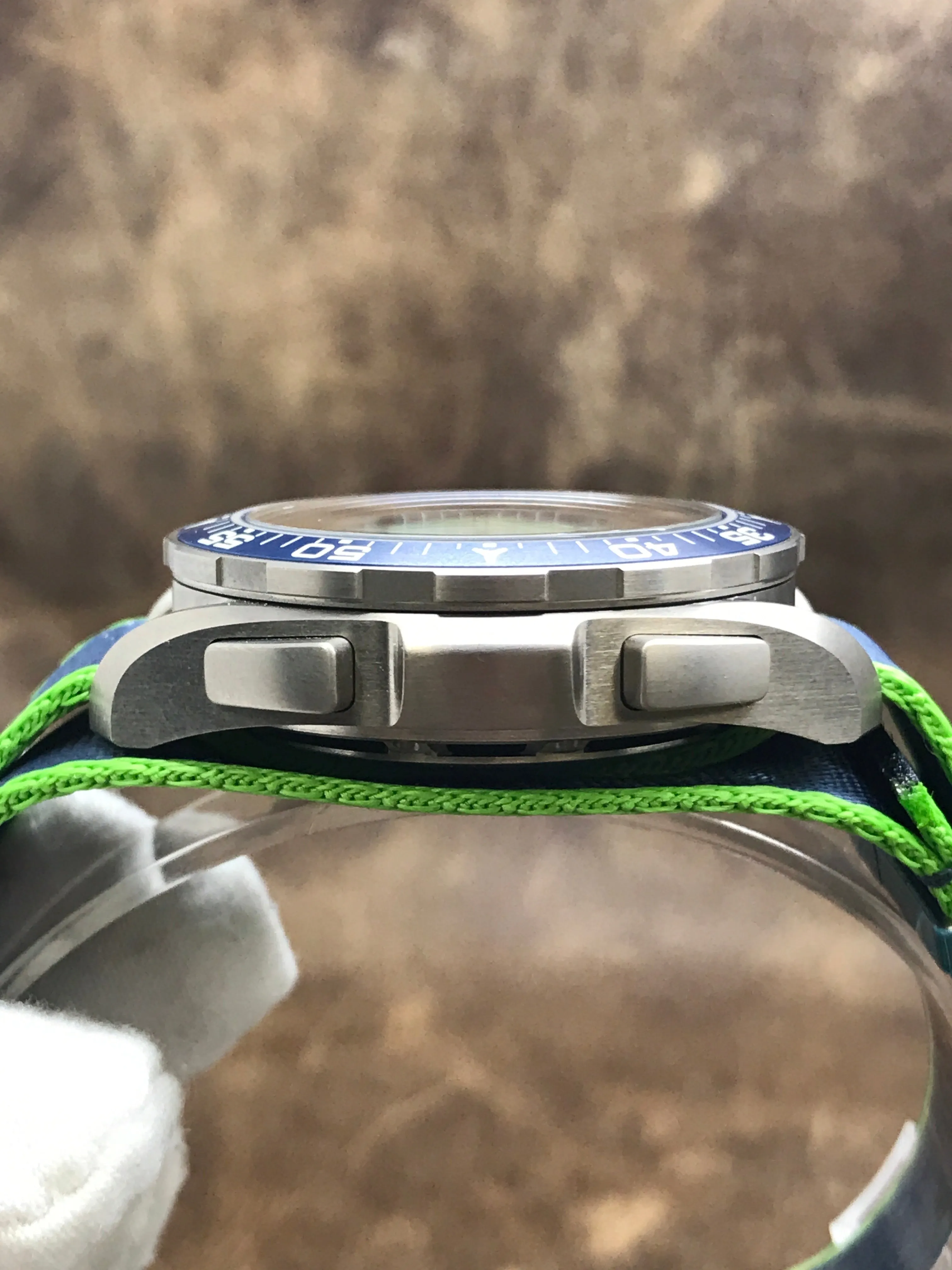 Omega Skywalker X 33 Chronograph 318.92.45.79.03.001 Blue with black digital display Dial Quartz Men's Watch