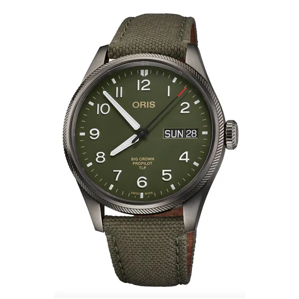 Oris Big Crown Day/Date - Green Dial & Green Strap