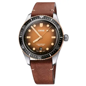 Oris Diver 65 - Brown Dial & Brown Strap