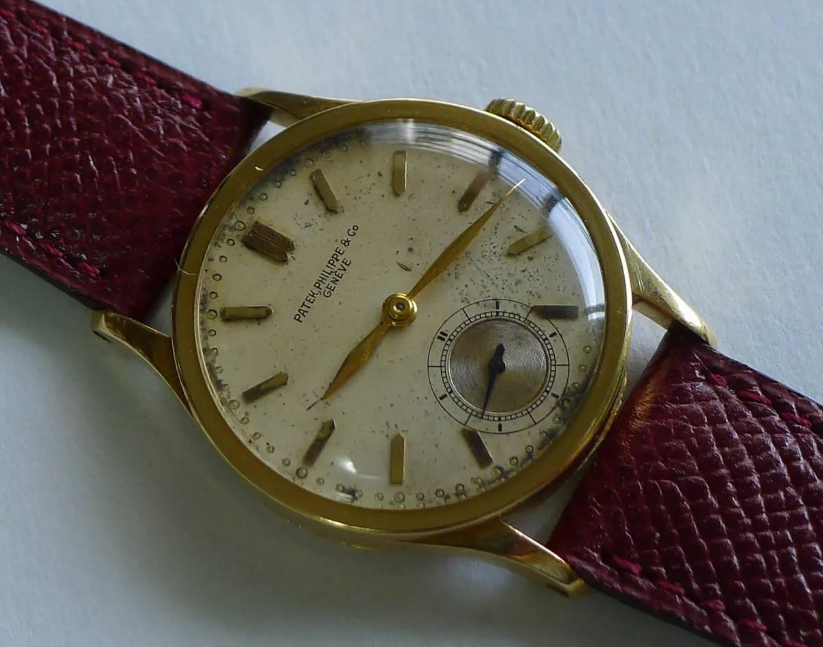Patek Philippe Watch Calatrava Ref. 96 18k Gold Manual Men's with New Buckle