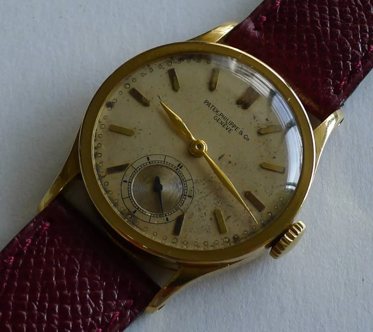 Patek Philippe Watch Calatrava Ref. 96 18k Gold Manual Men's with New Buckle