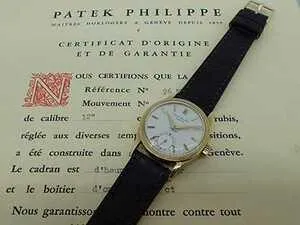 Patek Philippe Watch Calatrava Ref. 96 18k Gold Manual Men's with New Buckle