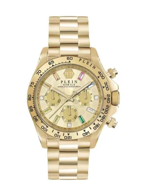 Philipp Plein Women 38 mm Size Gold Dial Analog Watch - PWSBA0223
